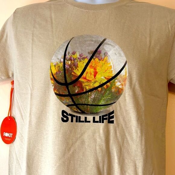 ROKIT Still Life Basketball Tshirt Sz S - Picture 2 of 4